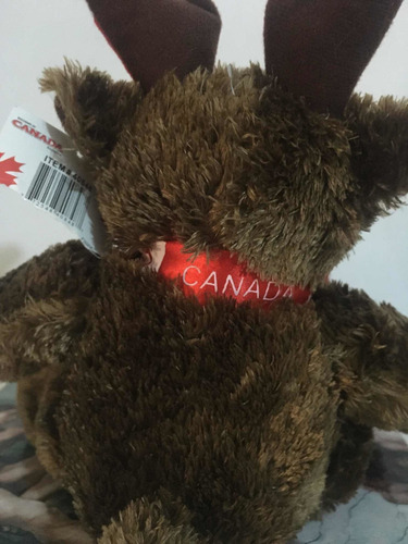 Peluche Reno Navideño De 25cm Canada Original