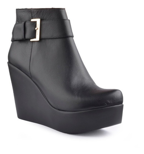 Imagen 3 de 10 de Botinetas Botines Botas De Mujer De Cuero Anika - Ferraro