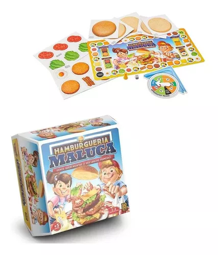 Kit Jogos De Tabuleiro Hamburgueria Maluca + Pizzaria Maluca