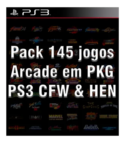 Pack 145 Jogos Arcarde Em Pkg Para Ps3 Cfw E Hen Mercado Livre