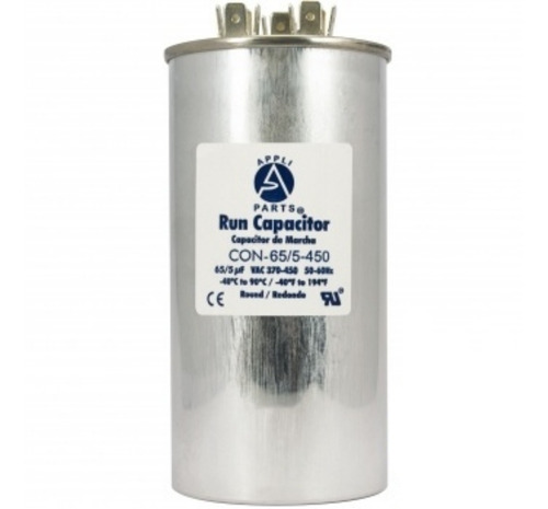 Capacitor Trabajo Aire Acondicionado 65+5 Uf Mfd 370-450vac