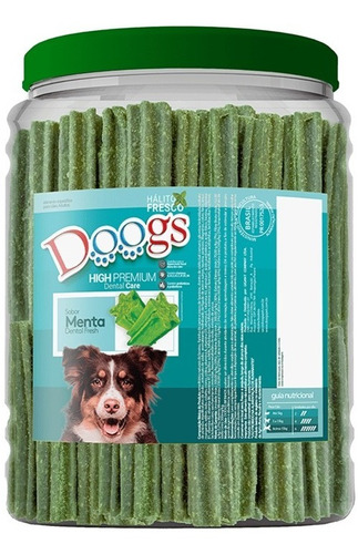 Petiscos Premium Dental Stick Cachorro Pote 1,8kg Menta