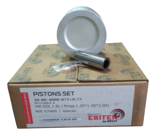 Pistones De Vw Gol Parati Saveiro A 0.30 Ebiten 