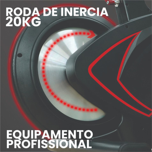 Bicicleta Ergométrica Spinning Profissional S500 11 Níveis Cor Preto