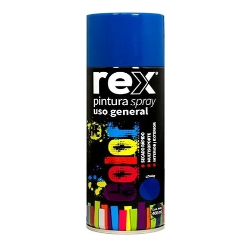 Colores Vibrantes: Aerosol Rex 400ml Color Azul-sc