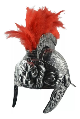 Casco Romano Vintage Con Casco Medieval, Disfraz Plateado