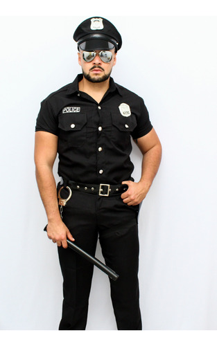 Camisa Avulsa - Fantasia Masculina Adulto Policial 