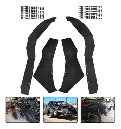 Cantoneras Salpicaderas Can Am Maverick X3 Ds Rc Max Anchas