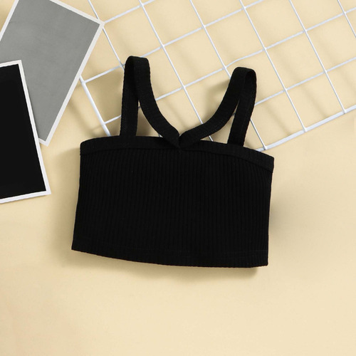 * Conjunto De Dos Piezas Con Falda Y Lazo Para Niñas Con