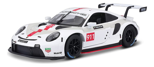 Coche miniatura Porsche 911 Rsr Gt Burago a escala 1:24