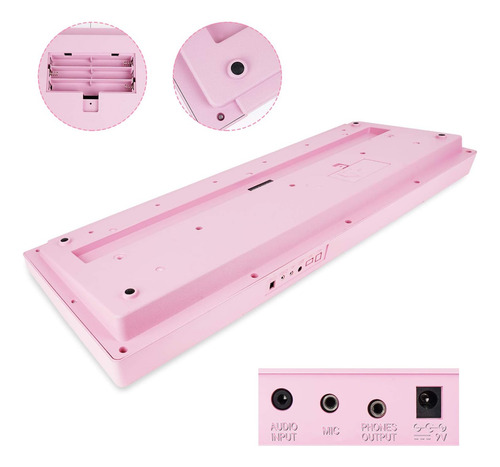 Teclado De Piano Vangoa Vgk610, 61 Miniteclas, Musica Por...