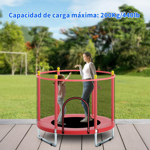 Trampolín Infantil 1.4m Con Resortes Y Red Segura