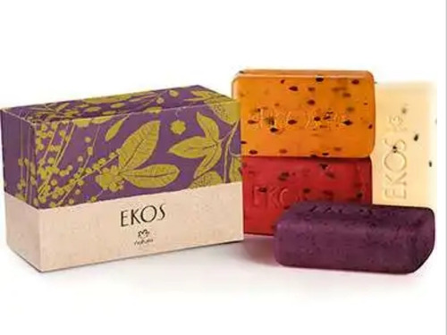 Sabonete Natura Ekos Esfoliante Sortidos C 4 Uni. 100 Gramas