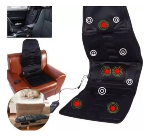 Cojín Masaje Robótico Asiento Auto Camioneta Furgon