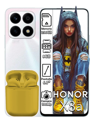 Celular Honor X8a Dual Sim ( Mediatek ) 256gb 8gb Ram + Kit