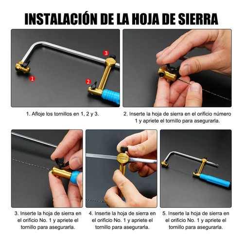 Moldura De Serra Manual Para Caixas De Joias Com Lâminas Aju