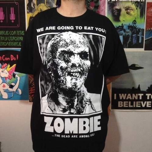 Polera Serigrafia Zombie