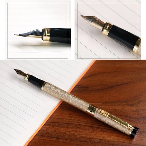 Pluma Boligrafo Estilográfico Tinta Recargable Diseño Dragon