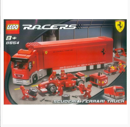 Lego Racers Scuderia Ferrari Truck 8654 Usadocom.sticker New