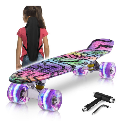 Kqpoinw Patineta Completa 22  Mini Cruiser Para Niño Niña