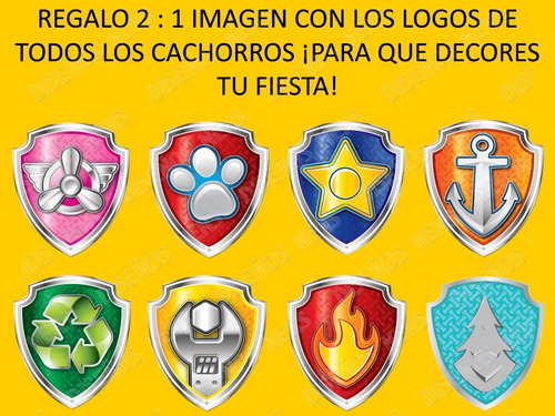 Paw Patrol Logo Personalizado Digital Patrulla
