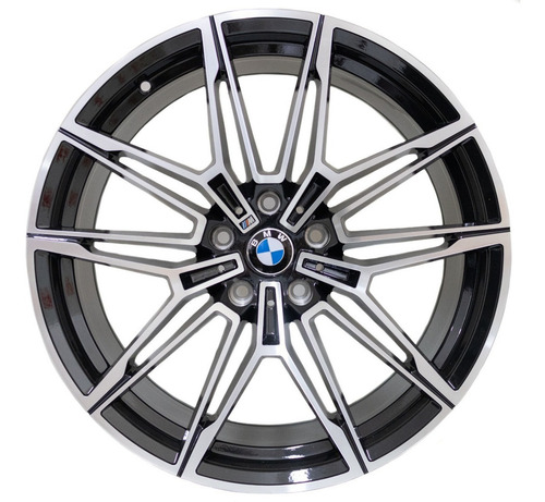 Rodas 19 Bmw M4 G82 5x120 F30 328 335 320 X1 X3 Cor Preto Com Diamantado