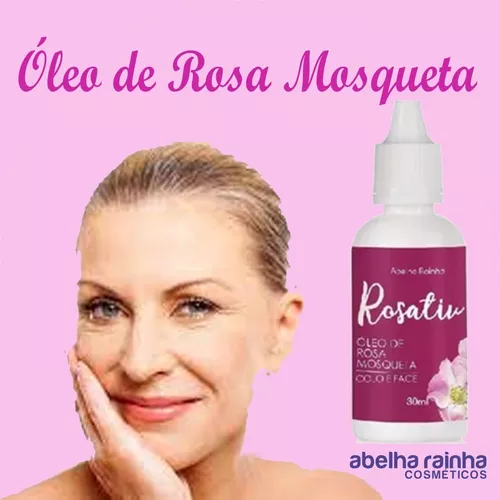 Oleo Rosa Mosqueta + Creme Clareador De Marcas Abelha Rainha