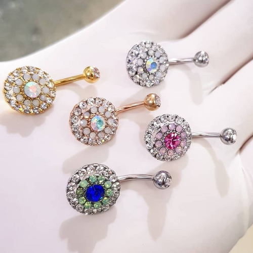 Imagen 2 de 2 de Piercing Ombligo Strass Impacto - Piercing Argentina ®