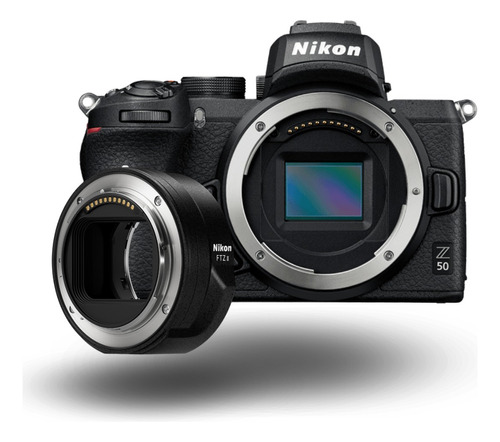 Cámara Nikon Z50 + Montura Ftz Ii Wi-fi Profesional Táctil 