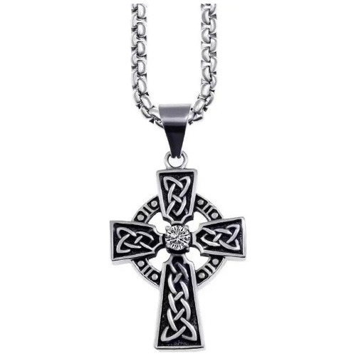 Collar Colgante Cruz Celta Vikinga Cristiana