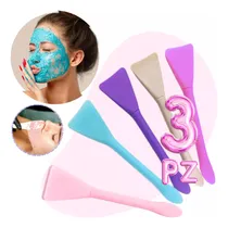 Comprar 3pz Brocha Facial Y Corporal Aplicador Silicona Mascarilla F