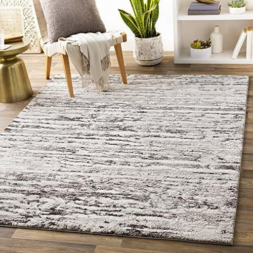 Alfombra Moderna Shag Lamarque, Gris/ivory, 2'x3'