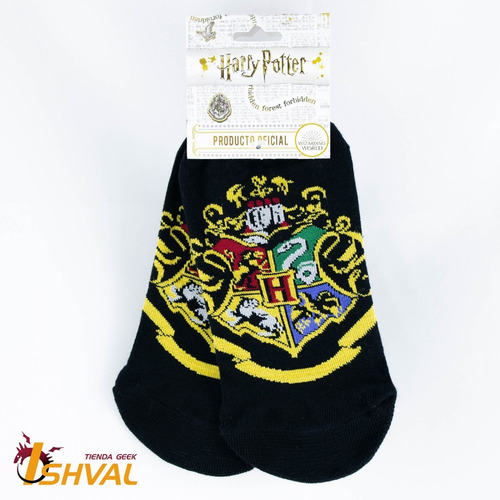 Imagen 2 de 3 de Medias Soquete - Harry Potter - Hogwarts Escudo