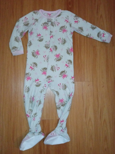 Pijama Enterito Dormilón Niña 4 Años Polar Carters Con Pie