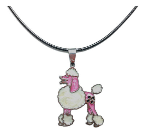 Dije Perro Caniche Grande Acero Quirurgic (sin Cadena) Color Plateado