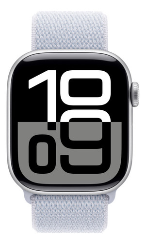 Apple Watch S10 Gps Cell 42mm Aluminio Con Correa Plata Plata Correa Loop Deportiva Azul Nube Color Plata