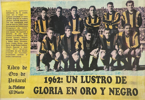 Poster Peñarol Del Libro De Oro 1991 Quinquenio 1962 Ez2c