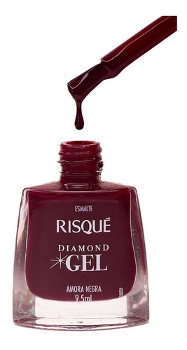 Esmalte de uñas en gel Risqué Diamond Creamy Blackberry, 9,5 ml