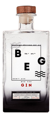 Gin Beg London Dry 750ml Garrafa Drinks Coquetel Tônica