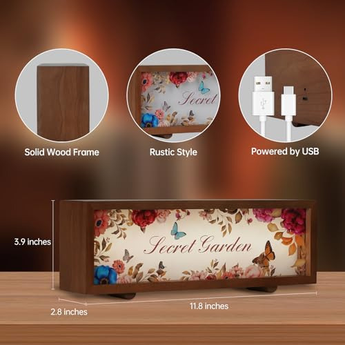 Lámpara De Mesa De Madera Con Luz Nocturna Decorativa Estaci
