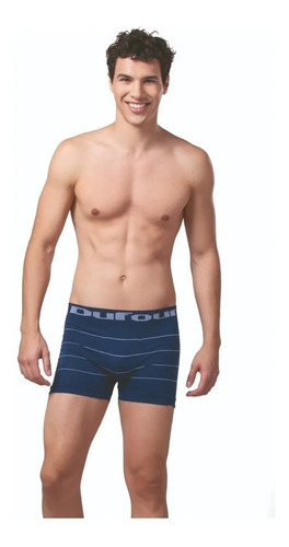 Promo X 3 Unid. Boxer Dufour De ALG.& Lycra Rayado Art.11881