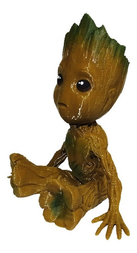 3d Figura Marvel Groot Sentado Chico 7,5 Cm