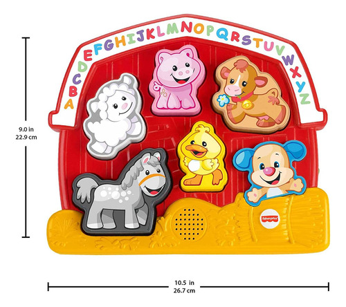 Fisher-price Raugh Learn Farm Animal Puzzle, Juguete Electr