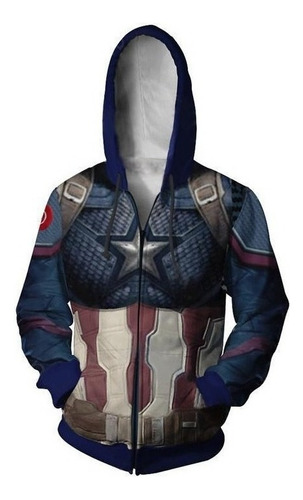Vengadores 4 Capitán América Sudadera Cosplay Adulto Unisexo