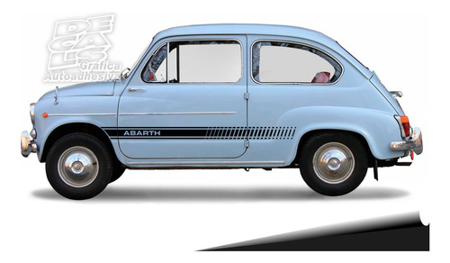 Calcomania Fiat 600 Abarth Decoración Juego