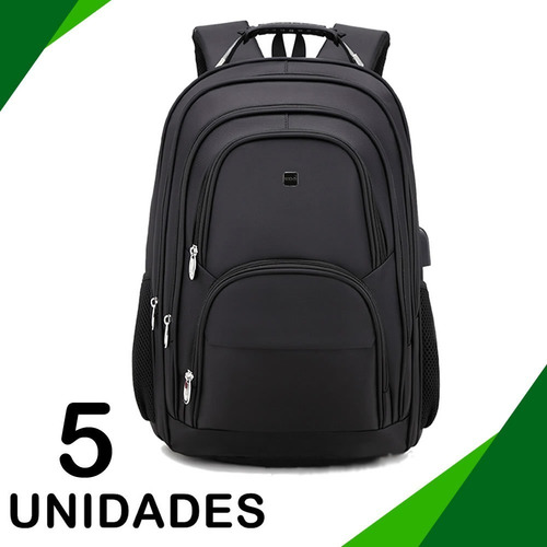 Imagem 1 de 7 de Kit 5 Mochilas Impermeável Com Senha - Linha Premium