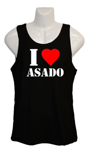 Polera I Love Asado - Musculosa - Fiesta - Parrillada