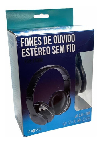 Fone De Ouvido Bluetooth Sem Fio Inova Otima Qualidade Cor Preto Cor da luz Não possui