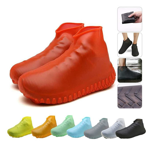 Bota Corta Silic Impermreutilizables P/ Calzado Rojo S