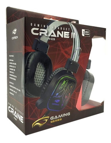 Imagem 4 de 4 de Headset Gamer C3tech Crane 2 Rgb Usb - Ph-g320bkv2